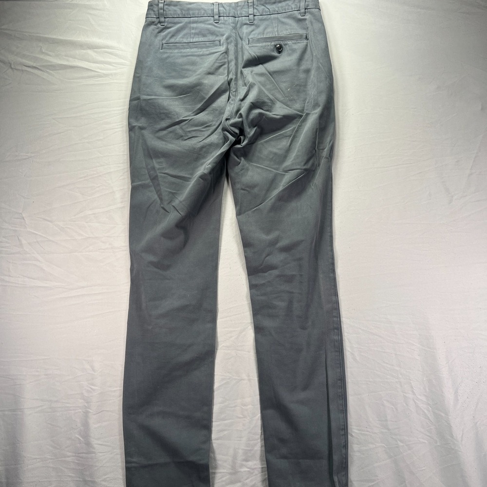Everlane Uniform Pants Mens 30x34 (Fits 30x32) Gray Slim Fit Chino Workwear - Picture 4 of 9